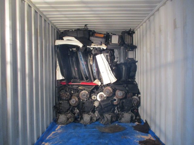 Japanese used car parts container export to Philippines