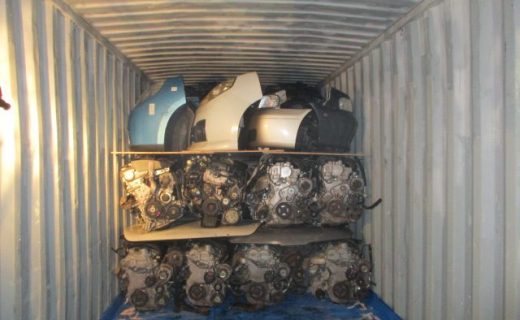 Japanese used car parts container export to Trinidad and Tobago