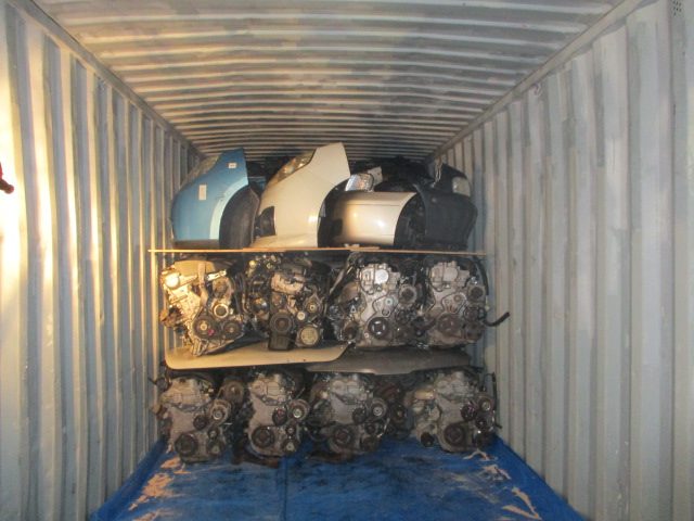 Japanese used car parts container export to Trinidad and Tobago