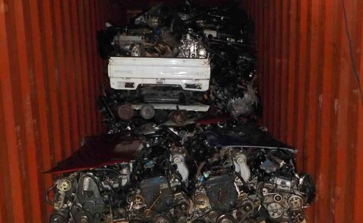 Japanese used auto parts container export to Dubai