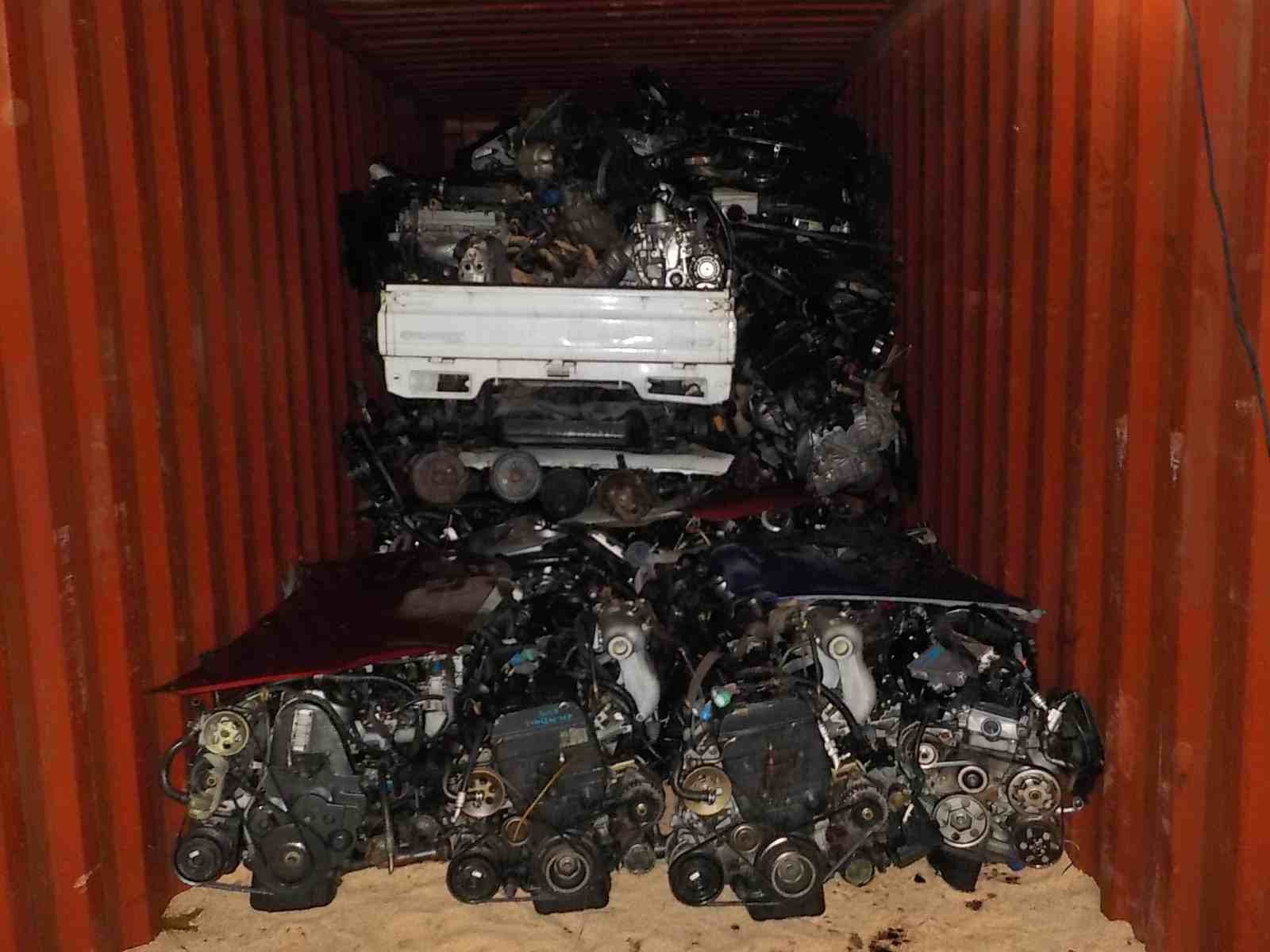 Japanese used auto parts container export to Dubai